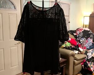 Elegant Black Lace Blouse